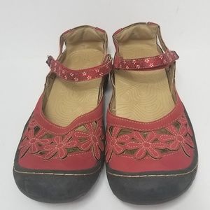 Jambu J Sport 8M Red Mary Jane Shoes